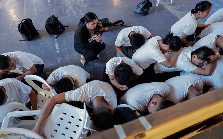 Philippines stages school safety drill after shootings
