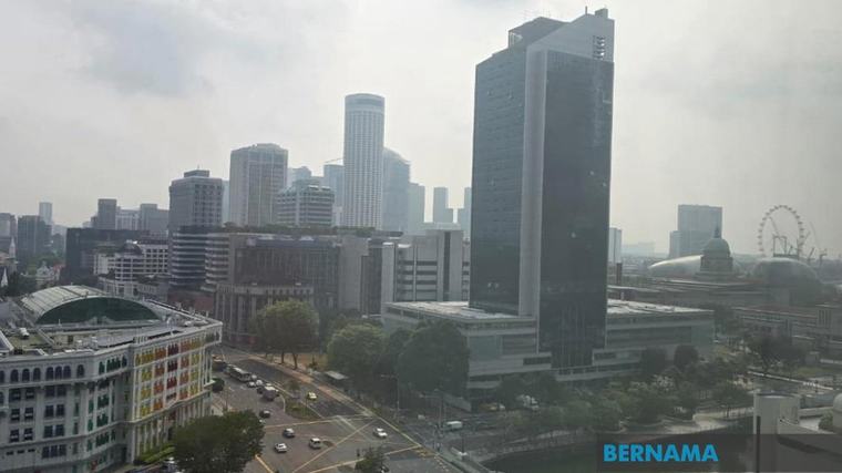 Kualiti udara di kawasan tengah Singapura capai tahap tidak sihat