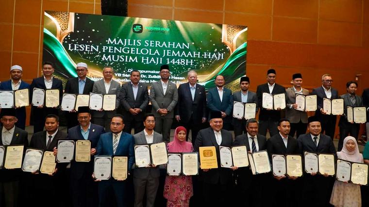 TH serah lesen kepada 33 pengelola jemaah haji bagi Musim Haji 1448H/2027M