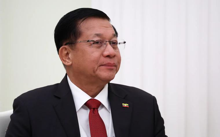 Myanmar’s leader visits Vietnam on diplomatic comeback tour