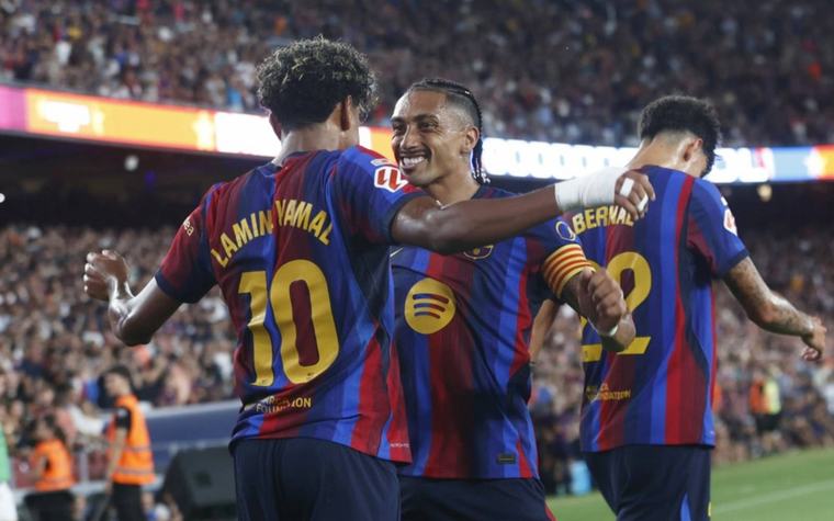 Yamal, Raphinha bag braces as Barcelona rout Rayo