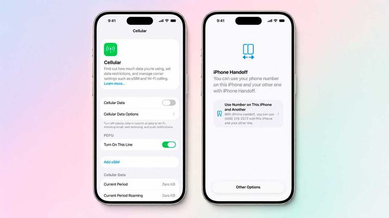 Apple perkenal iPhone Handoff, bolehkan dua iPhone kongsi satu eSIM