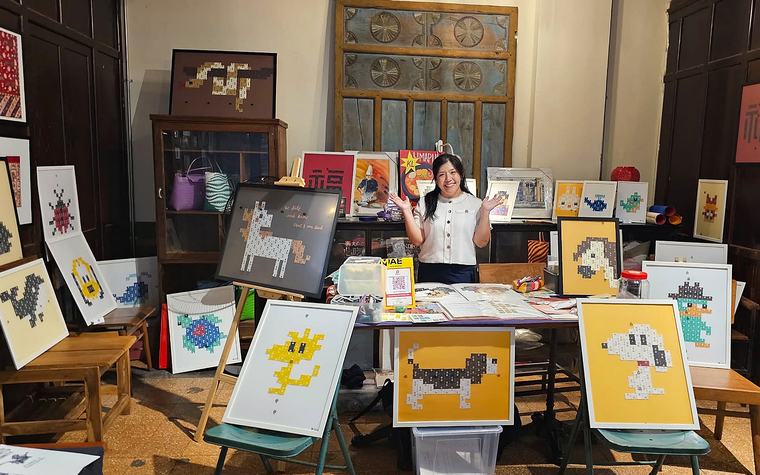 Turning bread tags into art in the name of sustainability