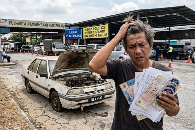 Kereta tersadai berisiko hilang NCD, wajib lulus Puspakom jika âroadtaxâ mati lebih tiga tahun